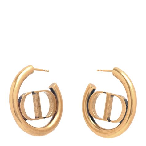 christian dior hoop earrings